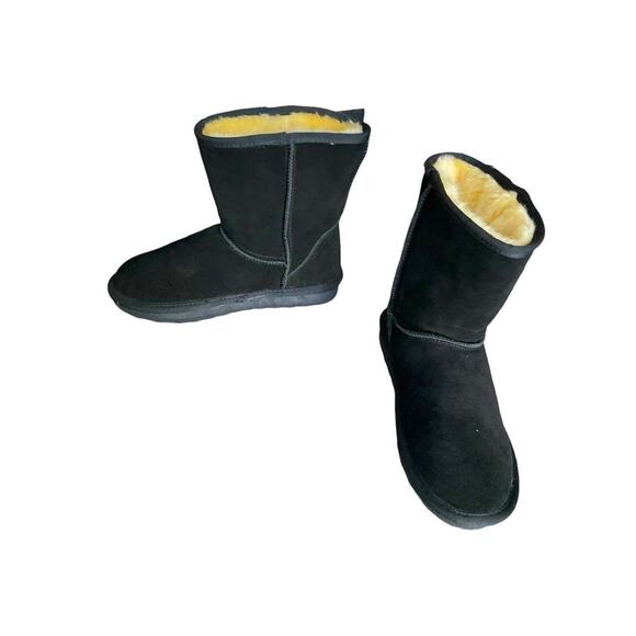 Vepose Boots Suede Snow Booties/ Mid Calf Black Women's 8 *NEW - Picture 2 of 9